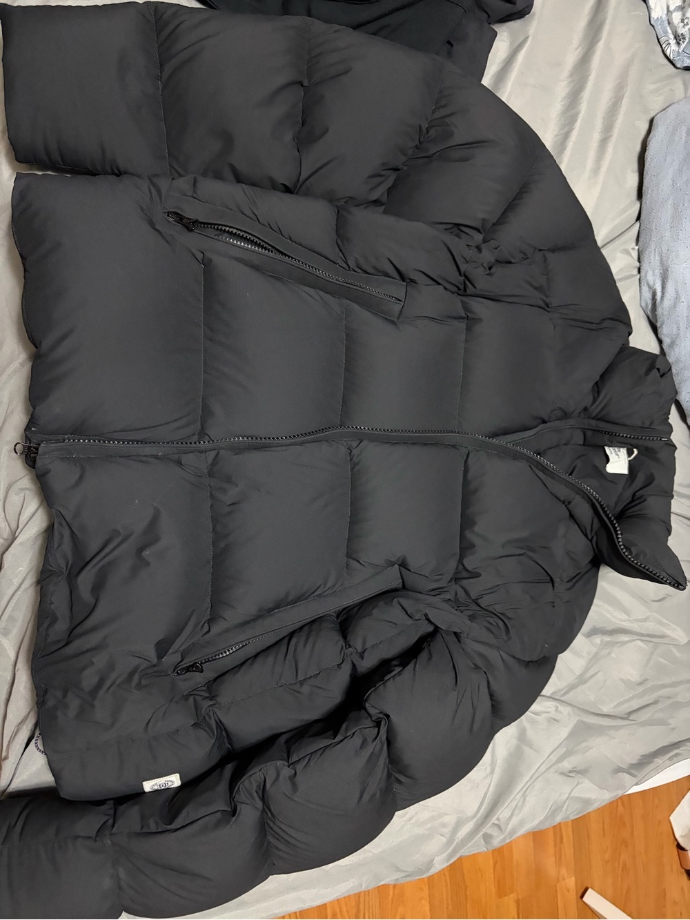 Reigning Champ Black Quilted Puffer Jacket